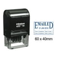 thumbnail image 1 of Printtoo Dater Stamp Self Inking With Emailed & Custom Text Line Date Rubber Stamp Office Stationery-Blue, 1 of 1