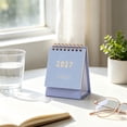 thumbnail image 6 of 2027 Desk Calendar, Small Standing Monthly Calendar with Gold Print for Office Desk, 6 of 7
