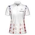 thumbnail image 2 of Custom Name America Argyle Swing Swear Repeat Golf Women's Polo Shirt, 2 of 7