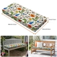 thumbnail image 6 of All Smiles Outdoor Bench Cushion 48 x 18 Inch Porch Swing Cushion Outdoor Loveseat Cushions Waterproof Patio Furniture Garden Flowers Farmhouse Decorative Cushions for Chair Chair Yard Garden Deck, 6 of 7