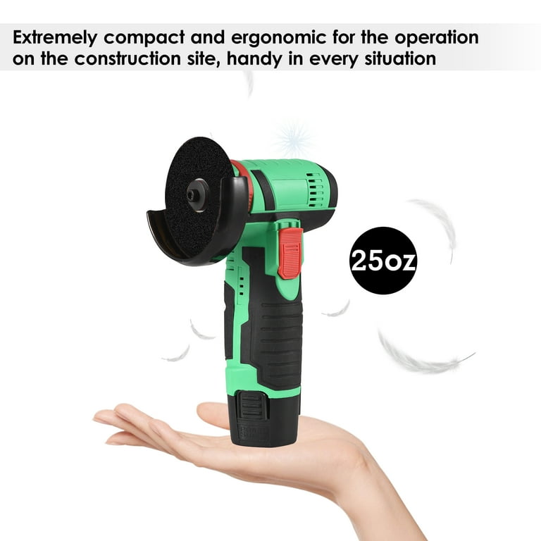 12V Cordless Angle Grinder Tool Kit Portable Electric Angle