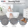 thumbnail image 6 of PowerSellerUSA Vinyl Self Adhesive Floor Tiles, 20 Pcs 12" x 12" with 1.2 mm Thick Contemporary Modern Design Peel and Stick Floor Tile Stickers, Square Flooring Tiles for Kitchen, Gray Cloud Marble, 6 of 8