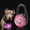 Pink, variant on M Buder LED Pet Dog Necklace Glowing Collar Luminous Night Walking Safety Light Pendant for Dogs and Cats Waterproof Clip On Accessories with Built In Battery Colorful