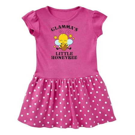 

Inktastic Cute Bee Glamma s Little Honeybee with Stars Gift Toddler Girl Dress
