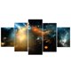 thumbnail image 1 of Juego de 5 paneles decorativos para manualidades, pintura sobre PVC. Color Vía Láctea Galaxy, 1 of 5