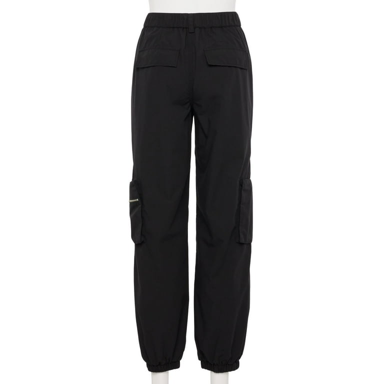 goar black zipper waisted pants L