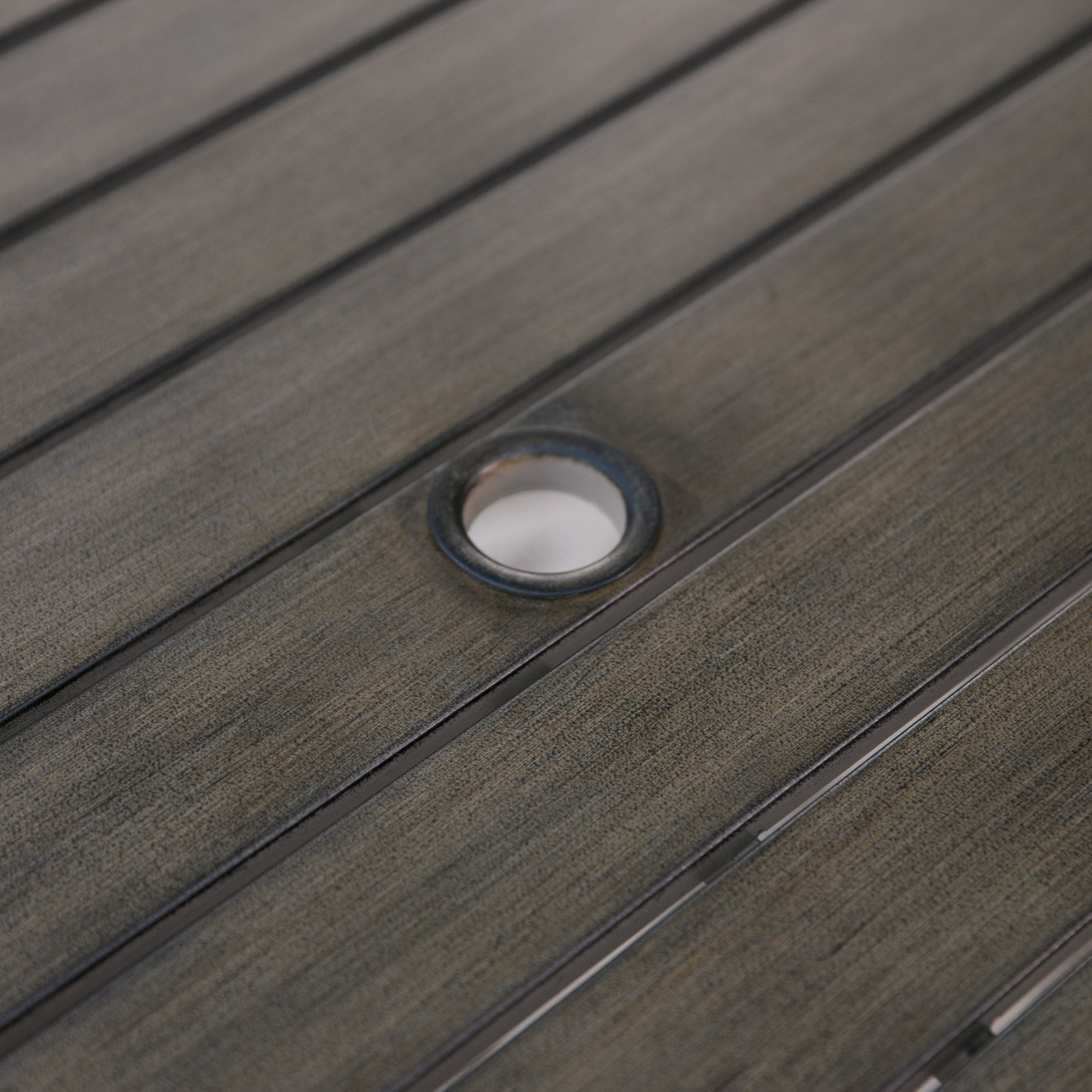 Belham Living Lake Como Steel Slatted Patio Dining Table