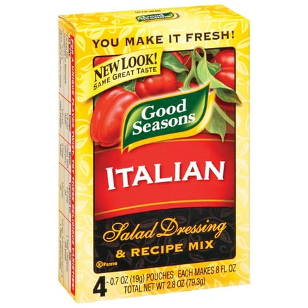 Good Seasons Dressing & Recipe Mix Italian, 4 count, 2.8 Oz