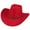 Red, variant on Aligament Straw Cowboy Cowgirl Hat for Men Women Wide Brim Sun Hat Western Style, Red