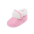 thumbnail image 3 of Douhoow Infant Girls Boots Winter Warm Soft Sole Plush Shoes Baby Cute Non Slip Shoes 0-12 Months, 3 of 7