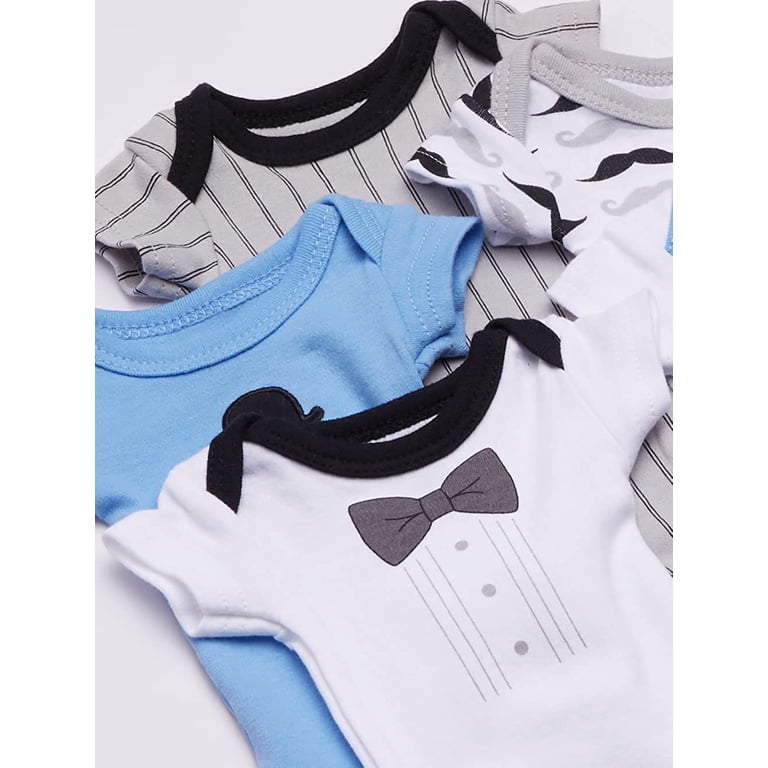 Hudson Baby Unisex Short Sleeve Bodysuits, 5-Pack photo 4