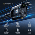 thumbnail image 6 of Swayvoo retractable Car Charger 4-in-1 Fast USB C Car Phone Charger Adapter with Dual Type C Cords, USBC Car Charger Compatible with iPhone 17/16/15/14/13/12/11, Galaxy & Pixel, 6 of 9