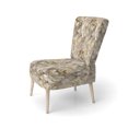 thumbnail image 3 of Designart "Ethereal Flourishing Rococo III" Beige Floral Upholstered Accent Chair - Cottage Arm Chair For Bedroom, 3 of 5