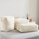 thumbnail image 4 of sweethay Bolsa de edredón de tela Oxford, asas con cremallera, cesta, pantalones, caja de almacenamiento de embalaje móvil, armario, Almacenamiento y organización del hogar Estándar/Beige, 4 of 6