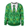 thumbnail image 1 of PMUYBHF Homme Hommes Chandails à Capuchon Chandail Homme Printemps et Automne Grande Fleur Tout Imprimé Manches Longues Col Rond Sans Capuche Floral Tendance Mode Chandail de Base Chandails pour Hommes Chandail à Capuchon Fermeture Éclair devant, 1 of 7