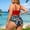 Red, variant on Womens Plus Size Two Piece Swimsuits - Women High Waisted Tankini Swimsuits Tummy Control Bathing Suits Knot Twist Swimwear 2026(Black,XXXL)