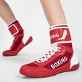 thumbnail image 4 of SKIUHS Men's High-Top Boxing Shoes with Adjustable Ankle Strap - Non-Slip Sole & Reinforced Ankle Support for Boxing Training & Matches, 4 of 7