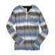 thumbnail image 2 of Univibe Mens Ls Stripe Henley Shirt, Azul, XX-Large Univibe henley, 2 of 2