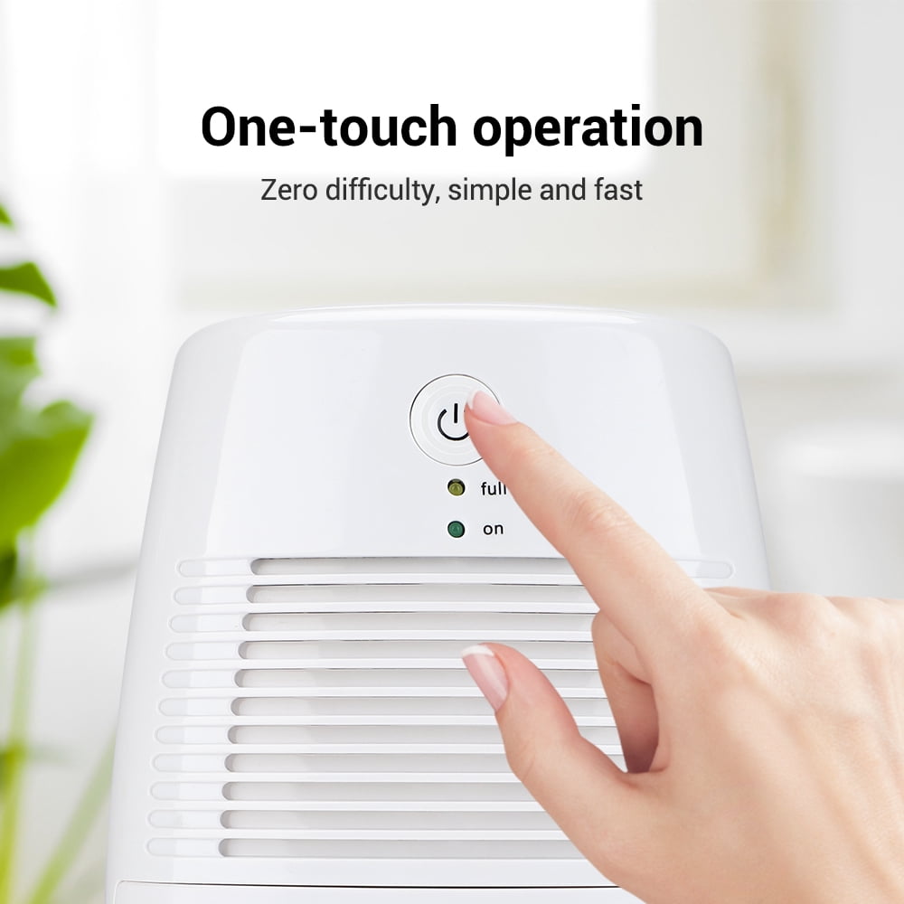 Portable Dehumidifier, Efficient Moisture Absorber, Fast Dehumidification with 17oz Capacity, Auto Shut-Off, USB Plug for Home, Basement, RV for 53-162sq ft