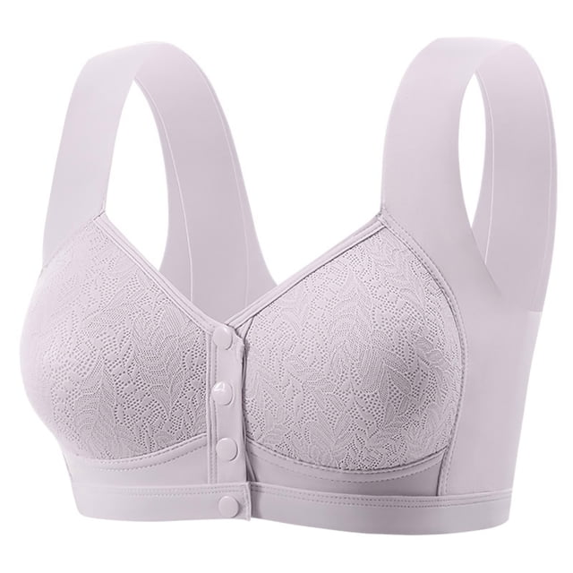 Ropa Interior Transpirable para las Mujeres Encaje sin Bordes Reunido Delgado Cómodo Diario Sujetador, Sujetadores Cómodos para las Mujeres