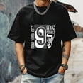 thumbnail image 4 of Men's Short Sleeve Graphic T shirt Collection Summer New Trend Fashion Sports Shirt Small, 4 of 5