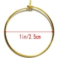 thumbnail image 3 of 25mm Gold Plated Wine Glass Charm Rings Earring Hoops, for Jewelry Making Craft Art DIY Your Wine Glass Marker Supplies Wedding Birthday Party Festival Favor(Pack of 100), 3 of 5