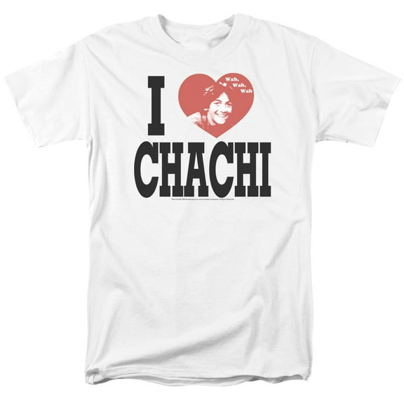Happy Days I Heart Chachi Adult 18/1 T-Shirt White