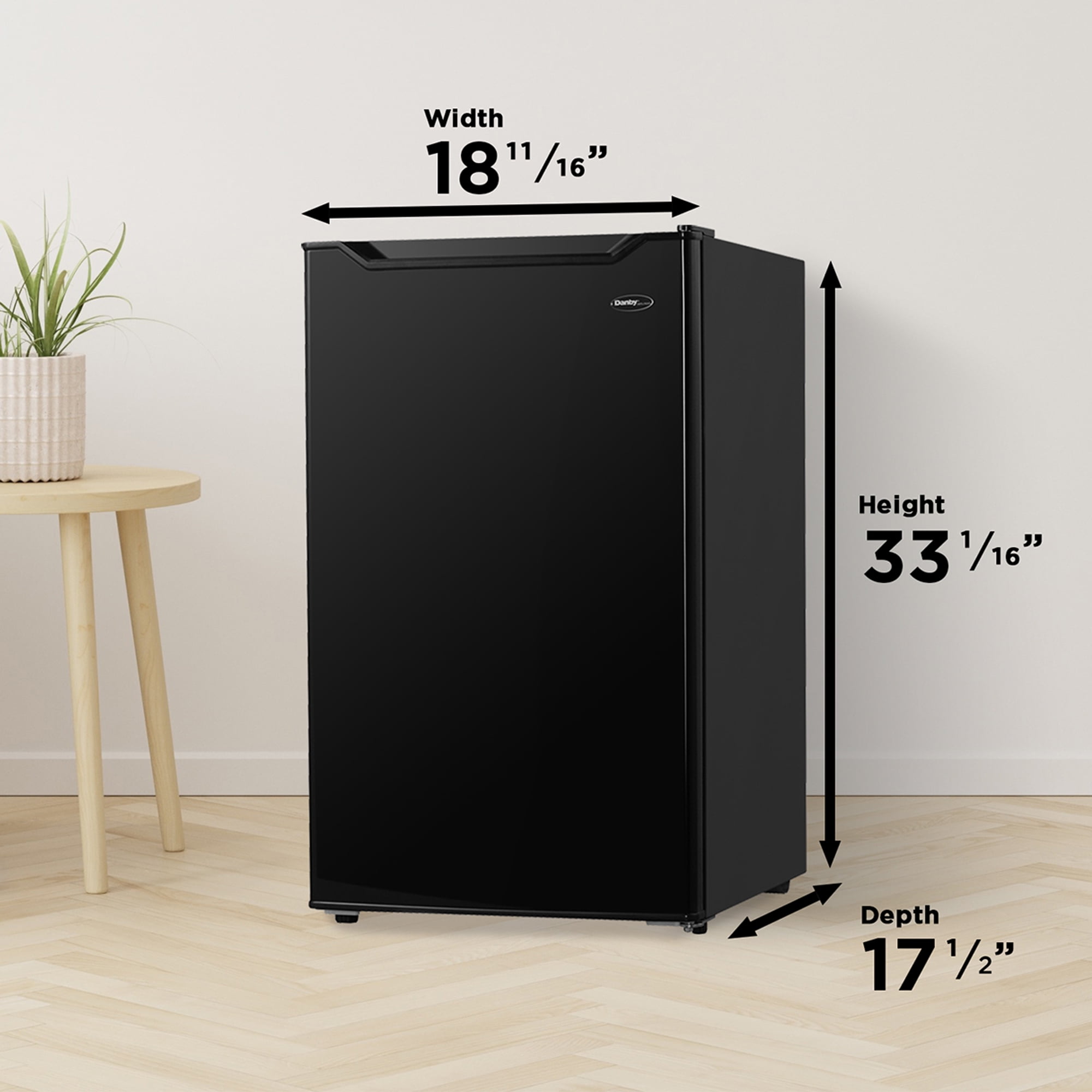 Danby 3.2 cu. ft. Compact Fridge in Black (DAR032B2BM)