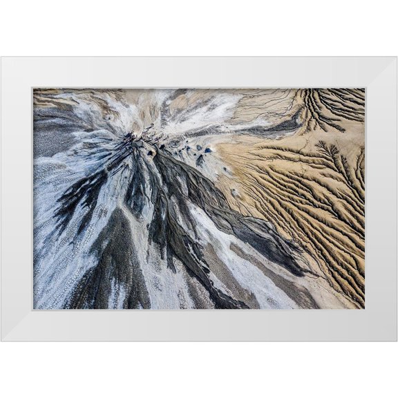 Pop, Ovi 14x11 White Modern Wood Framed Museum Art Print Titled - Mud Volcano