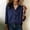 504_Dark Blue, variant on Button Down Shirts for Women Slim Thin Striped Single Breasted Button Long Sleeve Shirt Summer Tops