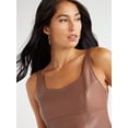 thumbnail image 4 of Sofia Jeans Women's Faux Leather Bustier Tank Top, Sizes XS-2XL, 4 of 6