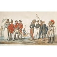 thumbnail image 2 of Horace Vernet 14x10 Black Ornate Wood Framed Double Matted Museum Art Print Titled: English and French Officers Discussing (1814), 2 of 5