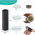 thumbnail image 2 of Set of 10 Black Paper Lip Balm Containers 0.4oz Empty Cardboard Lipstick Tubes QZS 0.8x2.8in Round Paperboard Tubes for DIY Style, 2 of 5