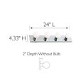 thumbnail image 5 of Design House Four-Light Dimmable Contemporary Vanity Light, Polished Chrome, 5 of 17