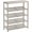 Cappuccino Beige + Oatmeal Beige, variant on Shoe Rack for Entryway, 4-Tier Shoe Rack Organizer with Storage Shelves and Spacious Top, Freestanding, Adjustable, Industrial, Rustic Brown and Ink Black ULBS040B01