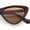 All Brown, variant on Womens Triangle Gothic Fashion Cat Eye Plastic Retro Sunglasses All Black