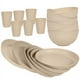thumbnail image 1 of XmhyTop-A Juego de 18 platos llanos, Vajilla para comidas familiares, vajilla de cocina de paja de trigo, para 6 personas, color caqui, 1 of 5