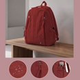 thumbnail image 6 of BadPiggies Nylon Backpack for Women Men, 20L Wear-Resistant Backpacks Casual Lightweight School Travel Daypack (Red), 6 of 9