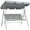 Light Grey, variant on Outsunny 3-Seater Patio Swing, Outdoor Swing Chair, Black