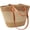 White Stripes, variant on Pleneal Straw Bag For Women, Summer Straw Beach Handbags Large Shoulder Purses Woven Tote Bag