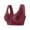 Wine, variant on PUMISAS Oversized Bras For Women Front Closure Bra Push-Up Top Everyday Comfortable Wirefree Lace Bras