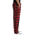 thumbnail image 2 of #followme Pajama Pants for Men 45915-10805-XXXL-SIOC (Red Black Plaid 100% Cotton Flannel, Small), 2 of 4