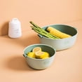 thumbnail image 2 of Tignapoo Wuming Versatile Strainer Set for Fruits and Vegetables - Deep Blue, Includes 2 Detachable Drain Baskets with Large Capacity (O: 2000ml, U: 5000ml) - Safe, Durable, and Convenient Kitchen, 2 of 6