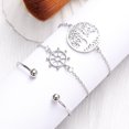 thumbnail image 2 of Pulsera de tres piezasJoyería Pulsera de mujer de acero inoxidable,Pulsera de crucero Life Tree, 2 of 4