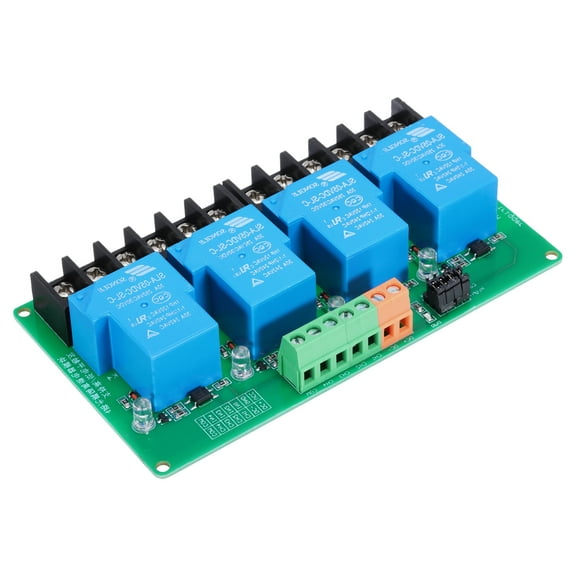Uxcell 1 Pcs DC 5V 4 Channel Relay Module Switch Boards Shield 30A High or Low Level Trigger