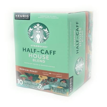 Starbucks Half Caff – 10Ct K-Cup Packaging May Vary - Pack of 2
