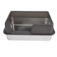 thumbnail image 4 of CAJA DE PARA GATOS DE ACERO CONPA INOXIDABLE, CAJA DE METÁLICA DE ENTRADA CON REMEDO DE PAREDES ATAS, BANDEJA DE METAL PARA GATOS PEQUEOS Y MEDIANOS, INCLUY, 4 of 7