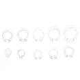 thumbnail image 1 of 100 Pcs 304 Stainless Steel C Type Circlip Snap Rings, Compact and Practical Design, Portable Storage, Great Anti Rust Performance, 1 of 7