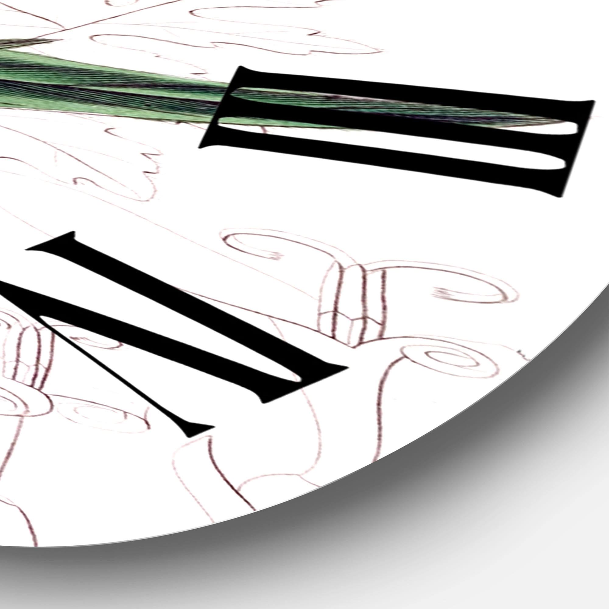 Designart 1 in Traditional Wall Clock