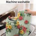 thumbnail image 5 of Pioneer Flower Floral Print Pattern Bathroom Rugs Mat, Non Slip Microfiber Bathroom Rug with Rubber Backing, Soft Mats for Bathroom Floor Tub Shower, 20"x32", 5 of 5